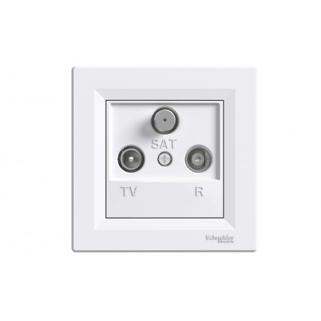 zás. Asfora TVR+SAT konc.biela 1dB